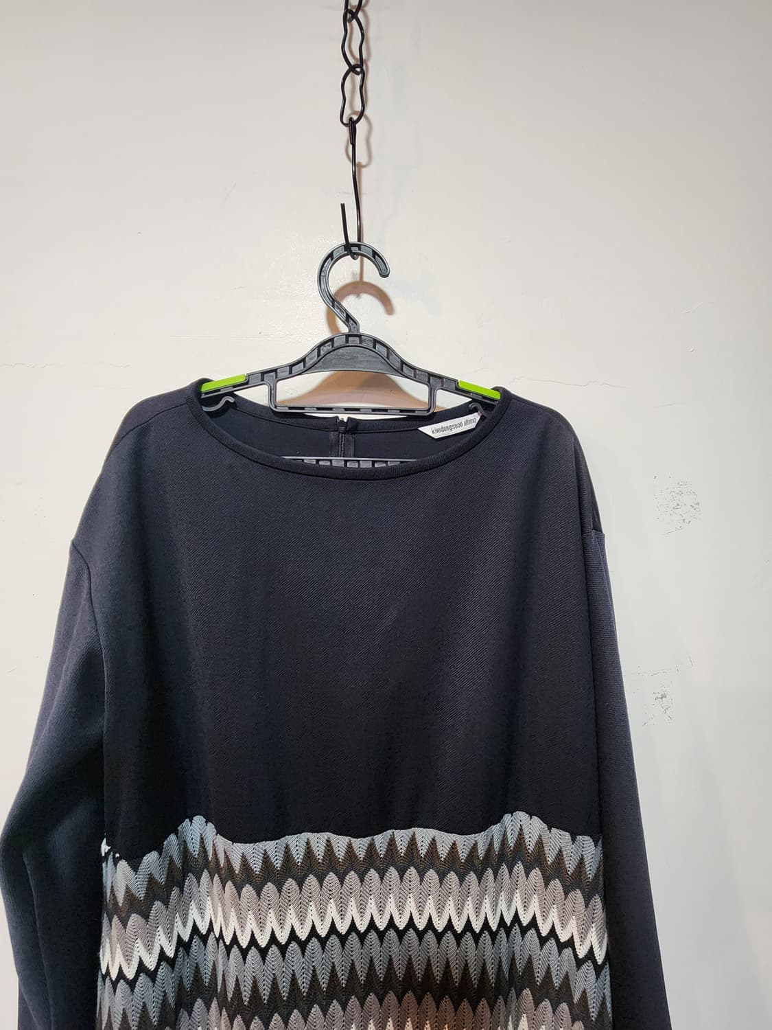 김동순 울티모 패턴 배색 원피스 FREE 상품이미지2