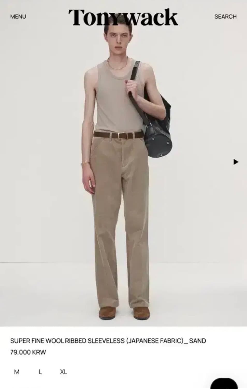 토니웩 슬리브리스 (sand) L 상품이미지1