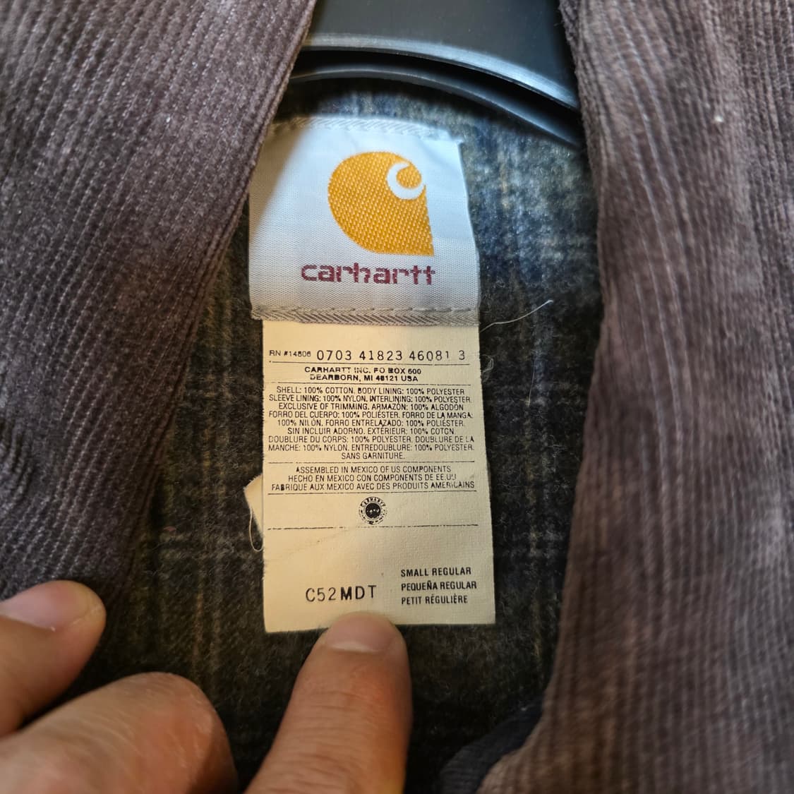 칼하트 초어 자켓 칼하트 초어 코트 칼하트 C52 칼하트 자켓 릿지코트 상품이미지4