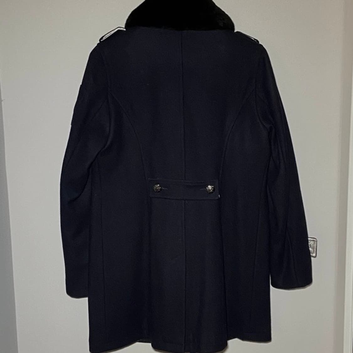 Moose Knuckles Rabbit fur-collar Peacoat 상품이미지2