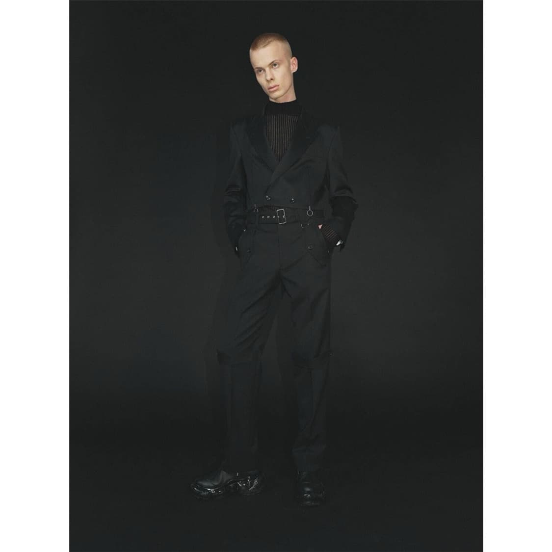 존 로렌스 설리반 벨티드 오버사이즈 팬츠 레드 상품이미지5