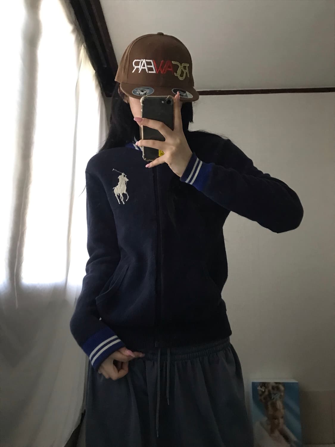 폴로 네이비 빅포니 니트집업 상품이미지4