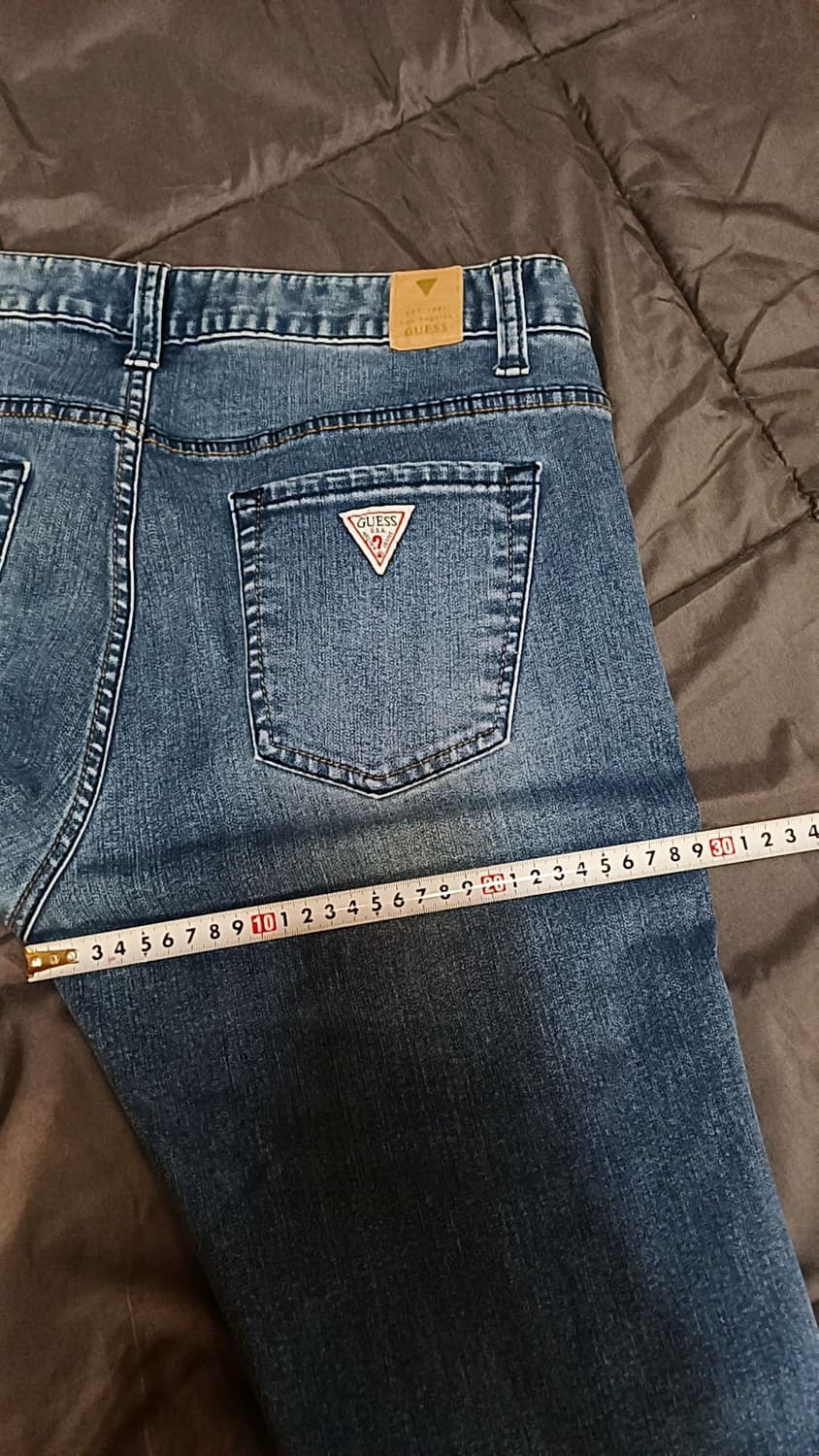 게스 슬림스판청바지 32인치 기장102 상품이미지7