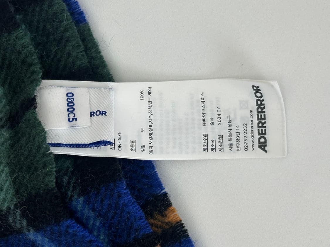 아더에러 레빈트 플레이드 머플러 (새제품급) 상품이미지2