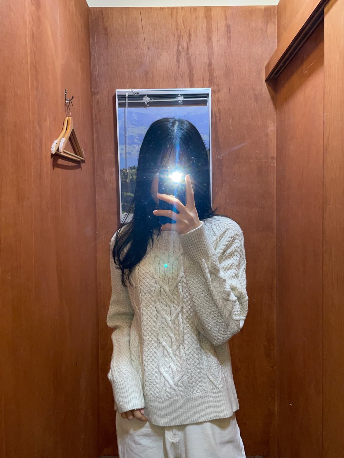 (S) POLO 폴로 랄프로렌 라운드넥 케이블 니트 상품이미지1