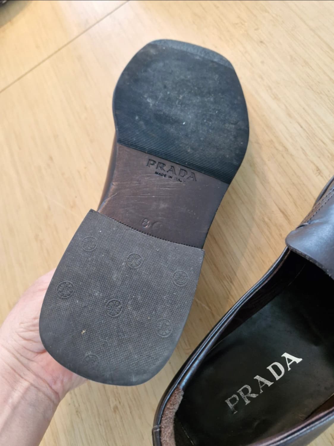 프라다 브라운 로퍼 상품이미지5