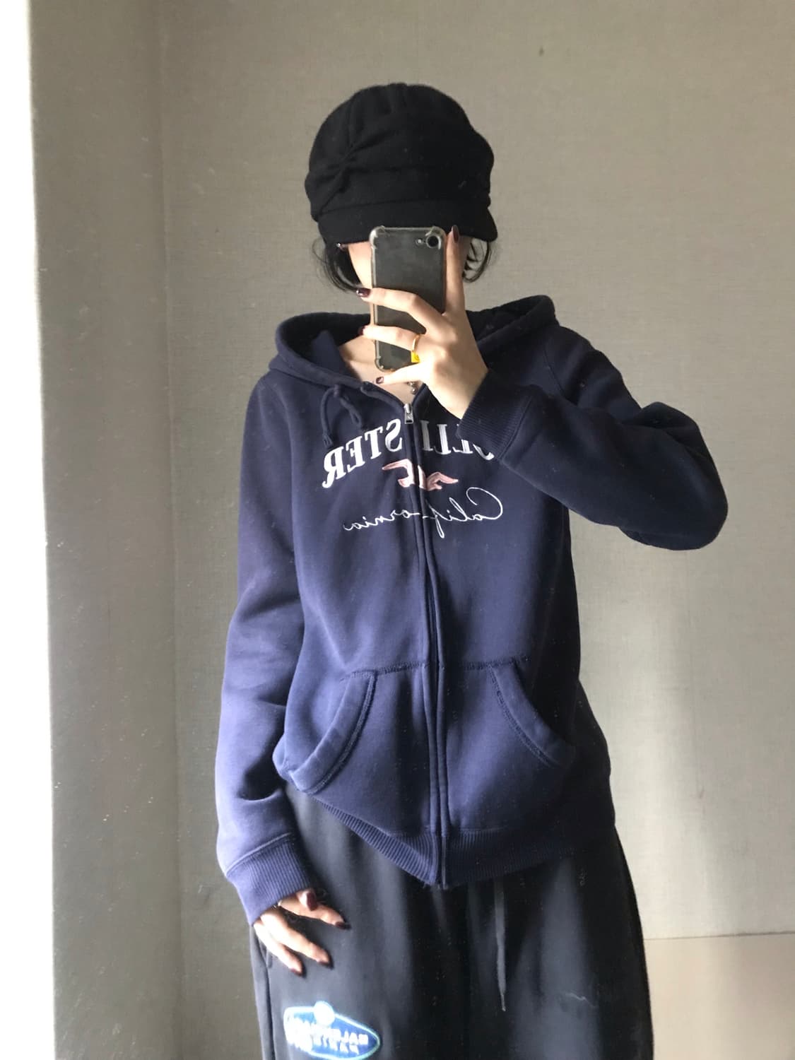 홀리스터 네이비 후드집업 상품이미지3