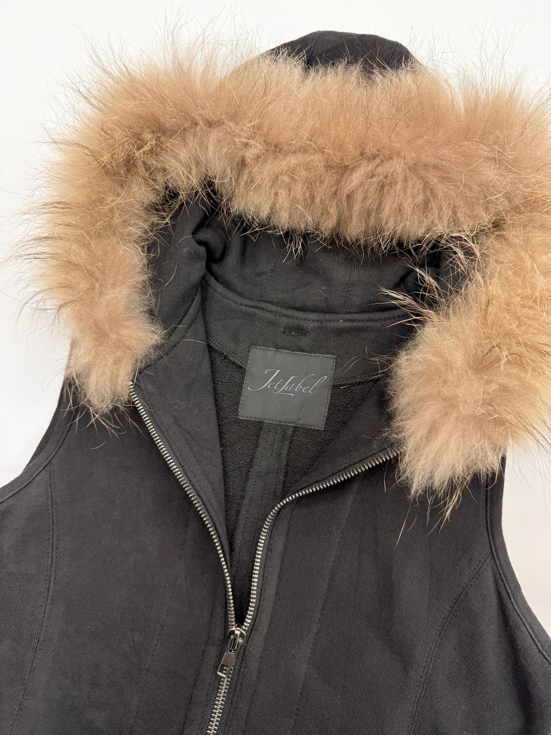 빈티지 Jet Label 퍼 후드집업 베스트 상품이미지3