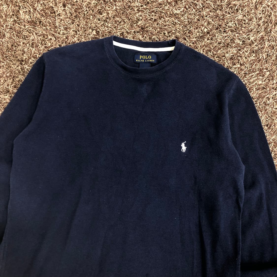 폴로 랄프로렌 네이비 와플 롱슬리브 티셔츠 상품이미지3