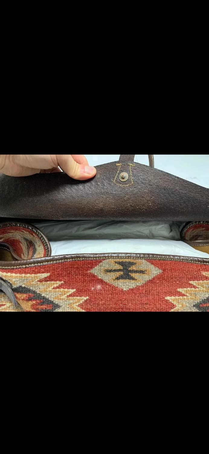 새제품 RRL Handwoven Pecos Leather더플백 가방 상품이미지6