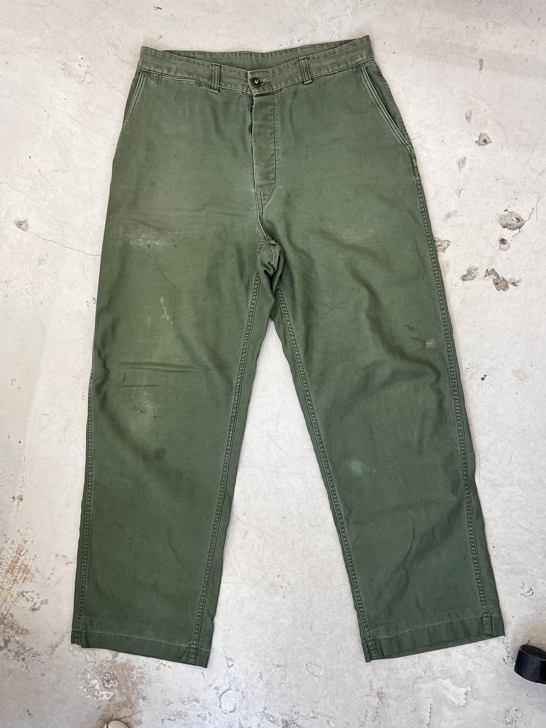 [32] 1950s USMC Cotton Satin Trousers 상품이미지1