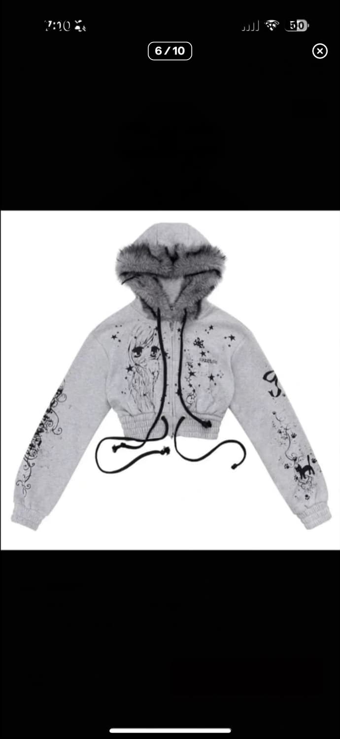 (대여)CFIERCE 씨피어스 그래피티 퍼 후드집업 스웨트팬츠 셋업 세트 상품이미지6