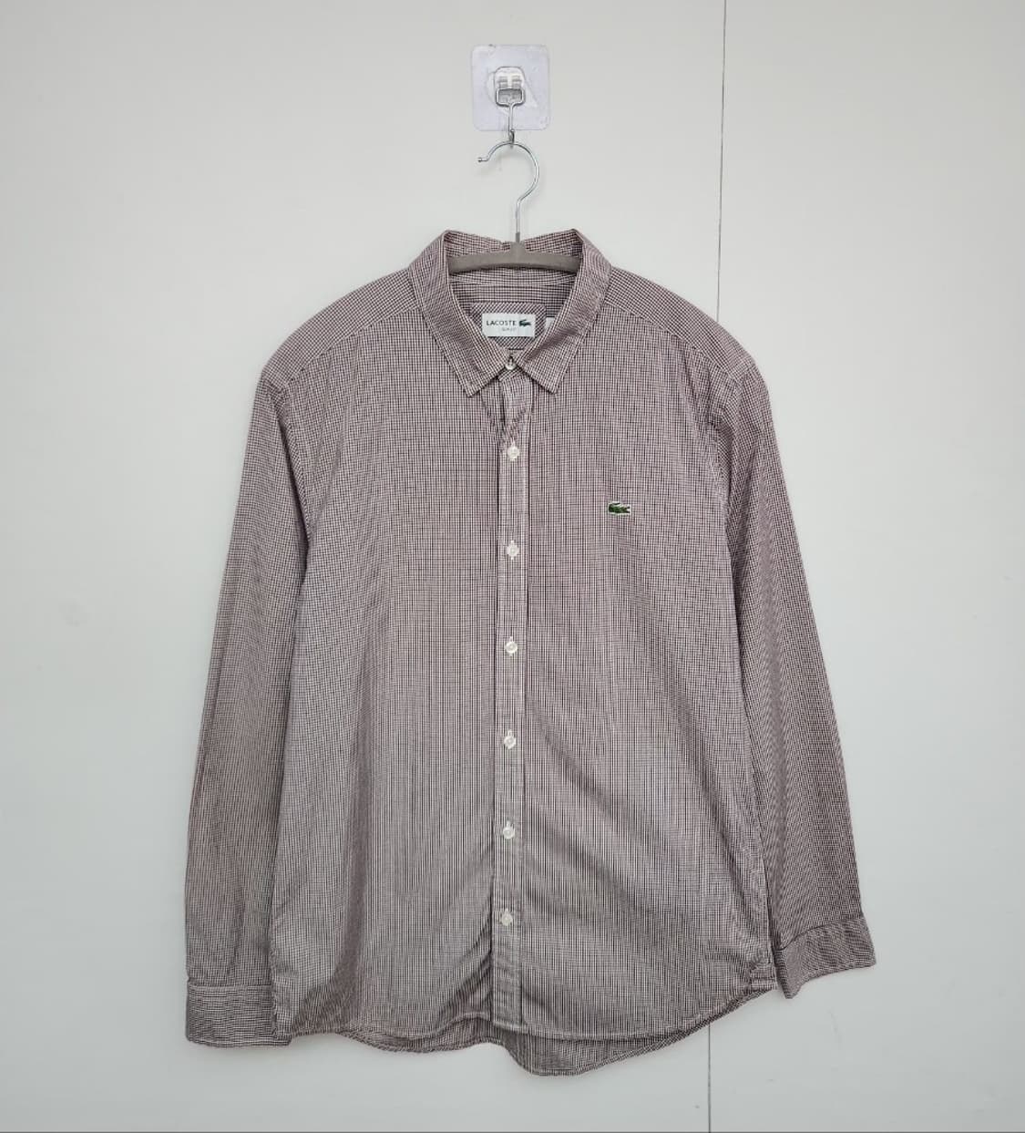 [LACOSTE 라코스테] 100 남 체크셔츠 상품이미지1