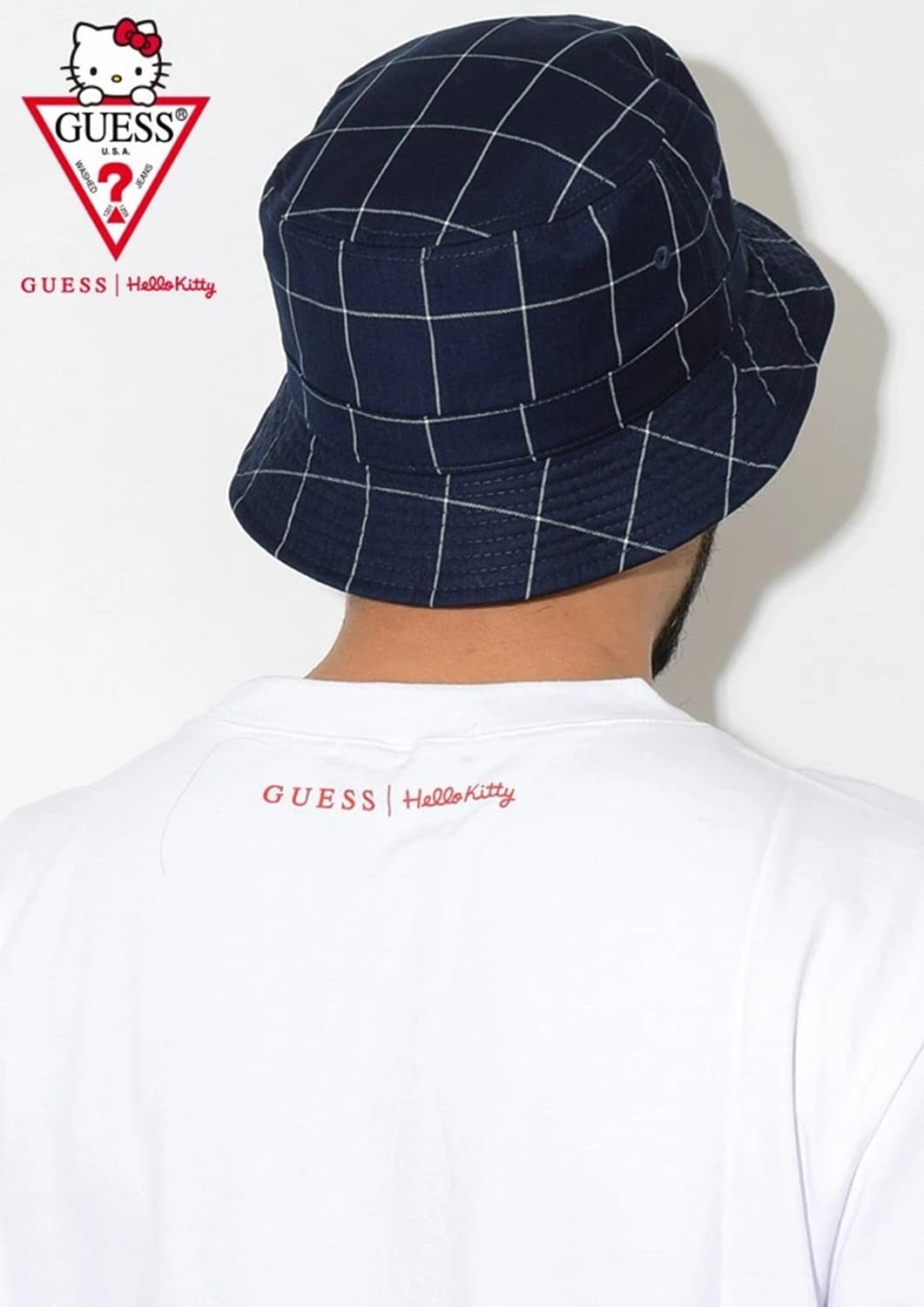 GUESS(게스)X헬로키티 콜라보 트라이앵글로고 포켓 반팔티셔츠 L 상품이미지3