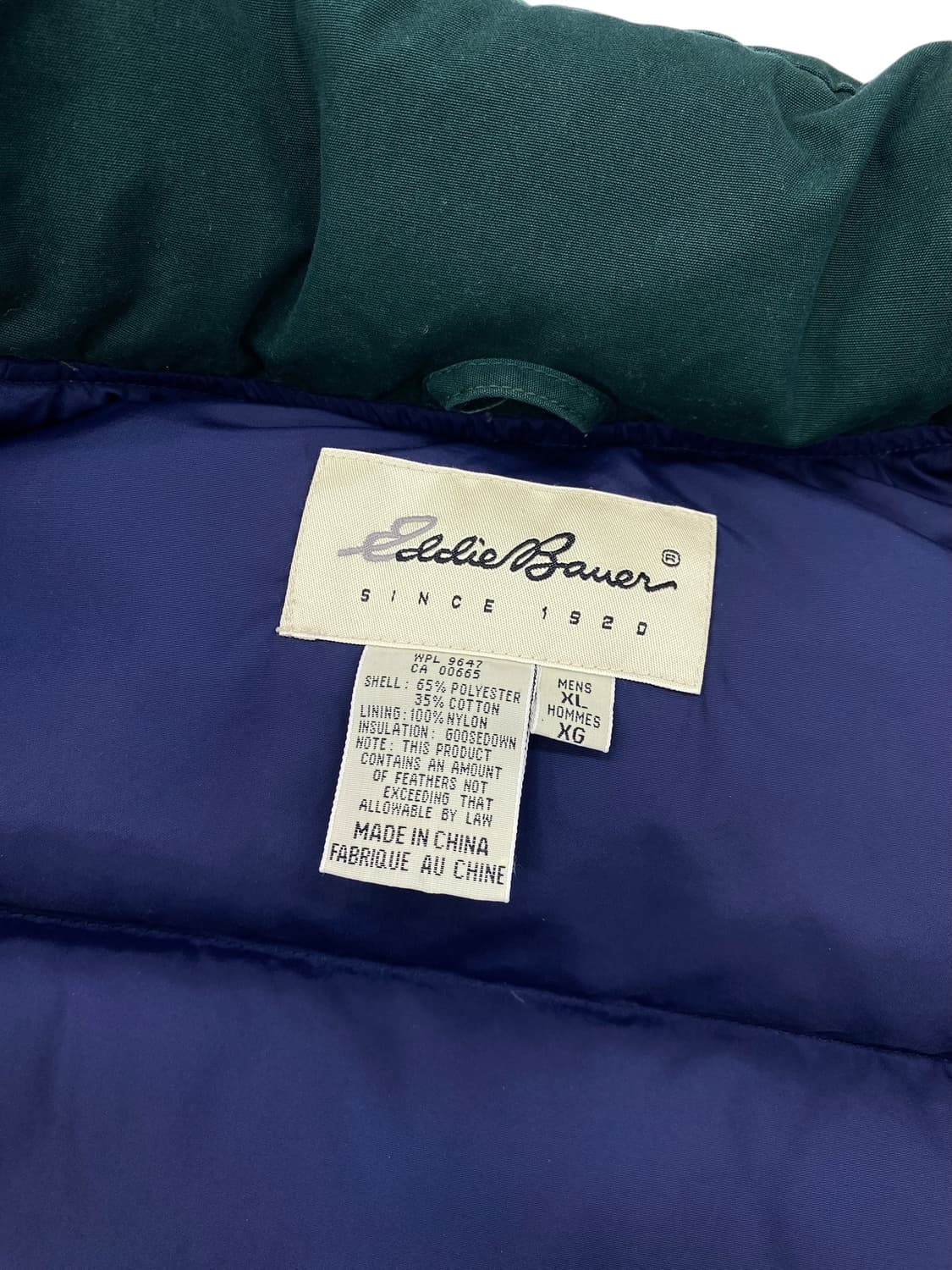 90‘s 에디바우어 구스다운 푸퍼 베스트 상품이미지7