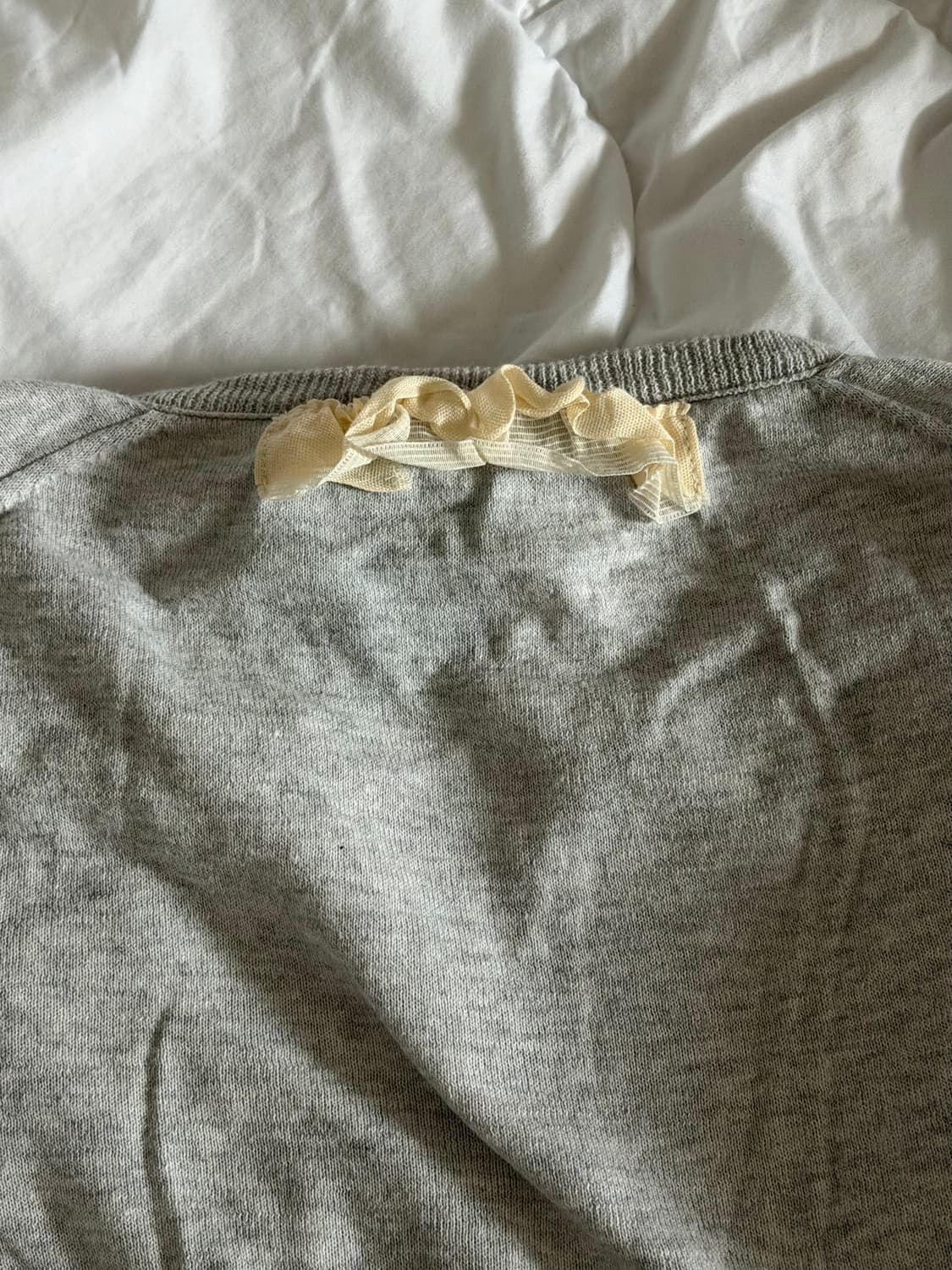 (택달린새상품) tannat 타낫 베이직 라운드 그레이 가디건 그레이 상품이미지6