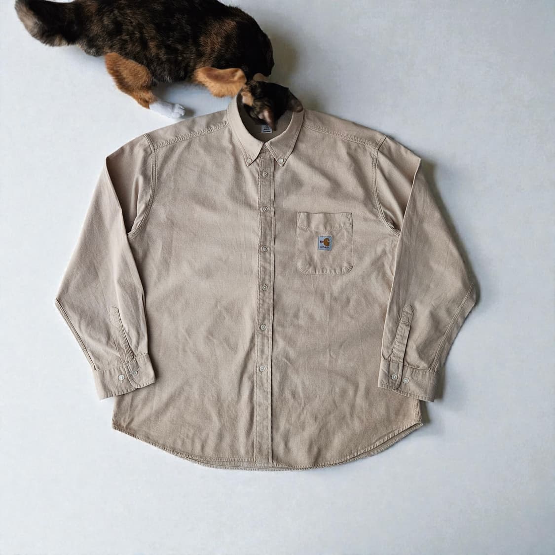 FR칼하트 면 오버핏 긴팔셔츠 XL 상품이미지1