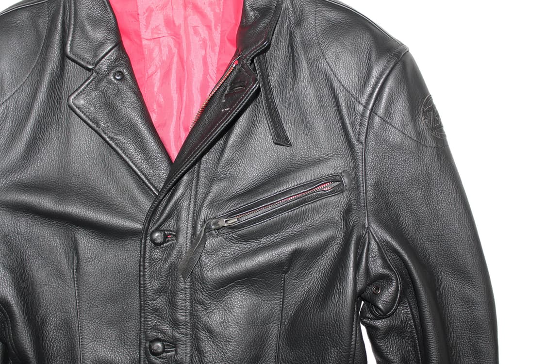 2000s Japan 카우레더 코트 상품이미지3