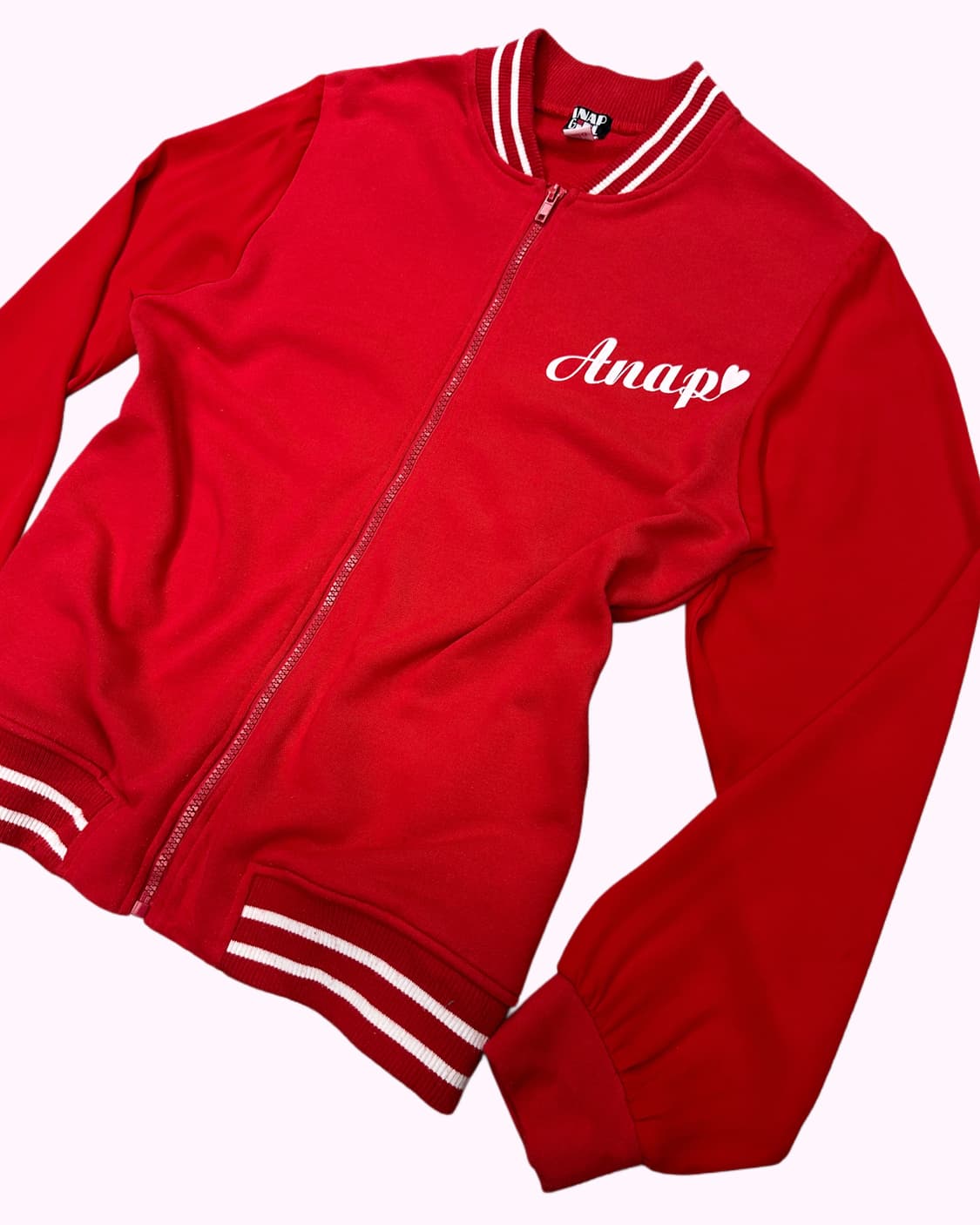 ANAP GIRL red logo sweat zip-up 상품이미지3