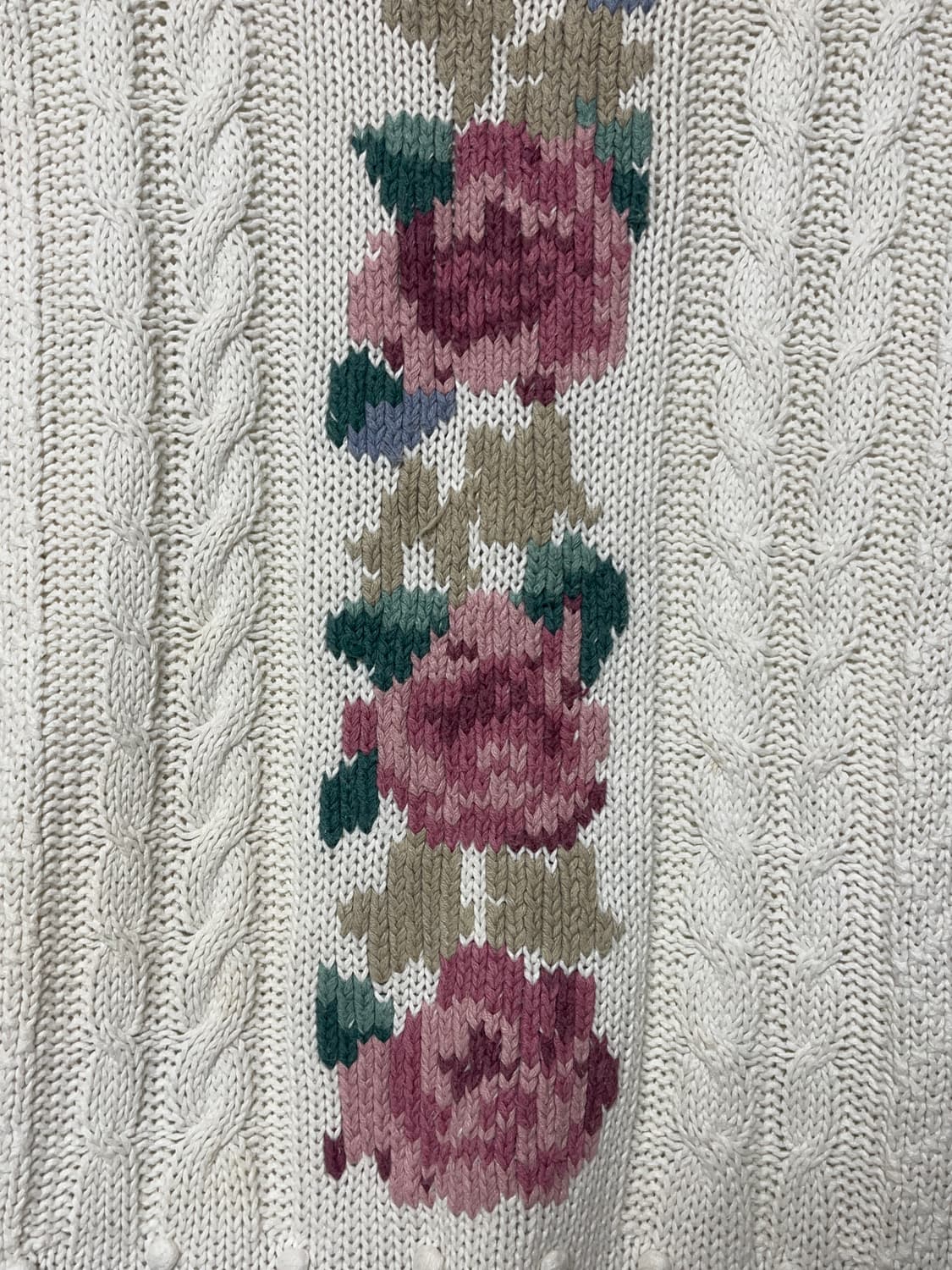 Gina Peters🌷플라워 빈티지 니트 vintage knit 상품이미지3