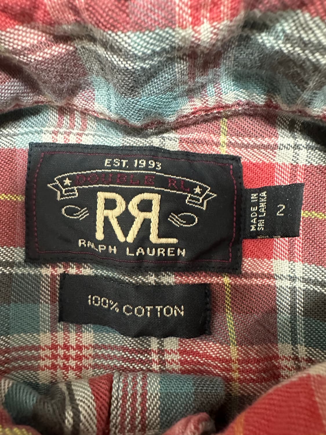 더블알엘 RRL 플란넬 체크 셔츠 상품이미지5