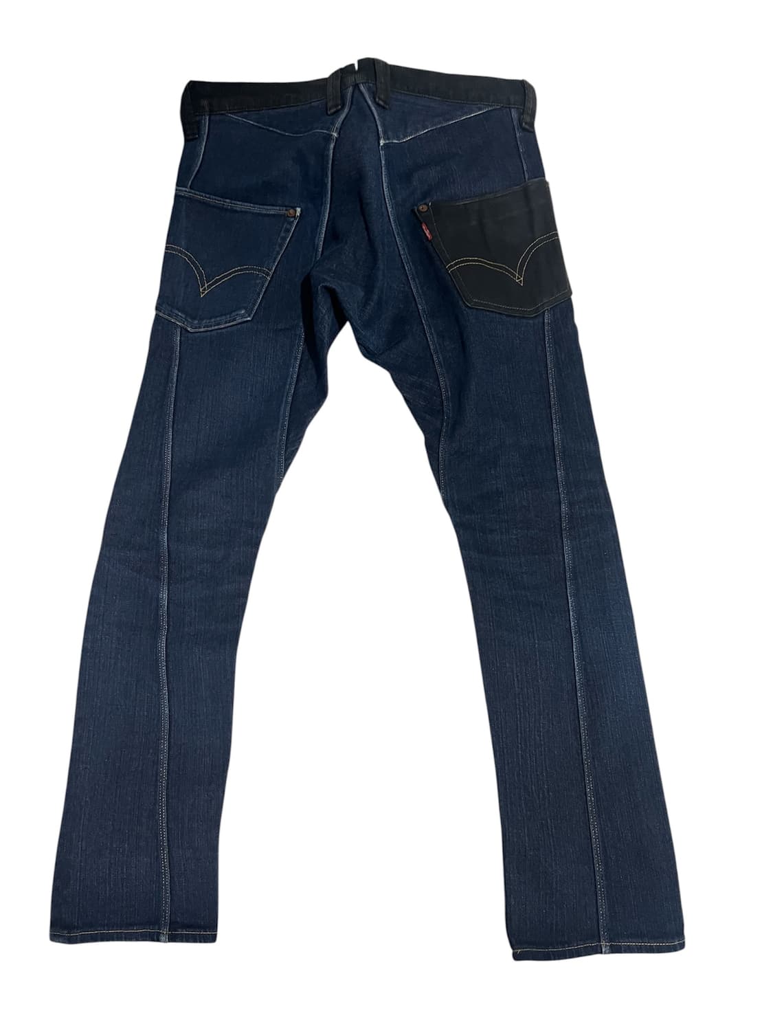 Levis& Junya Watanabe 레더 백포켓 데님 상품이미지2