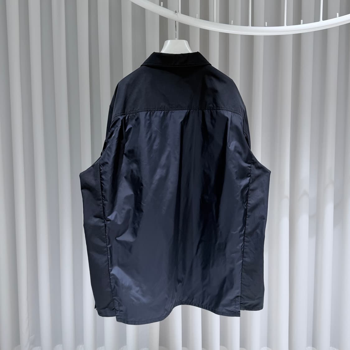 (A+/7) / 몽클레어 트라이컬러 악센트 오버셔츠 네이비 상품이미지6