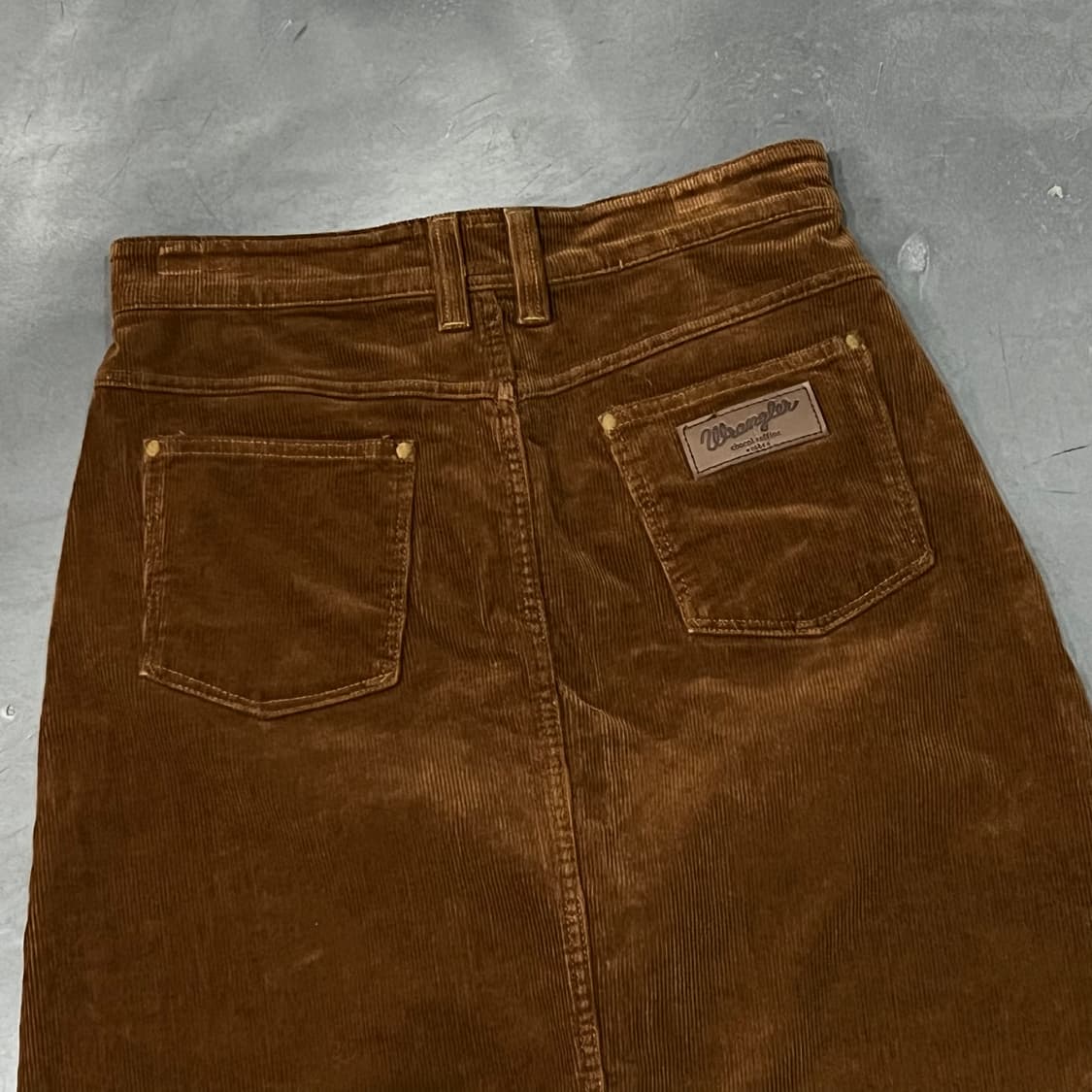  랭글러 코듀로이 롱스커트 y15236 상품이미지4