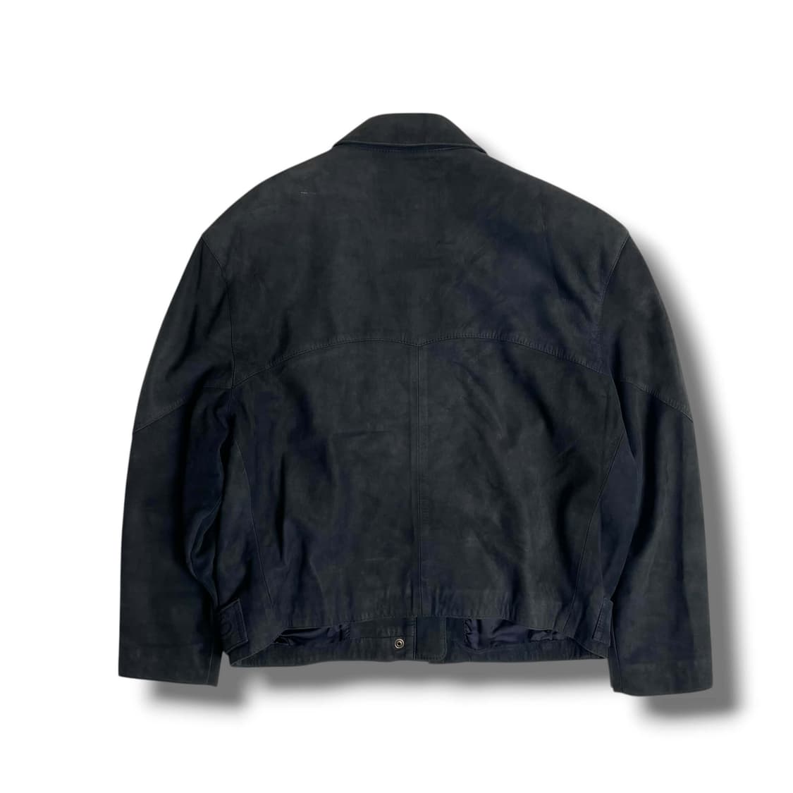 Robert comstock 스티치 링 레더 봄버 상품이미지5