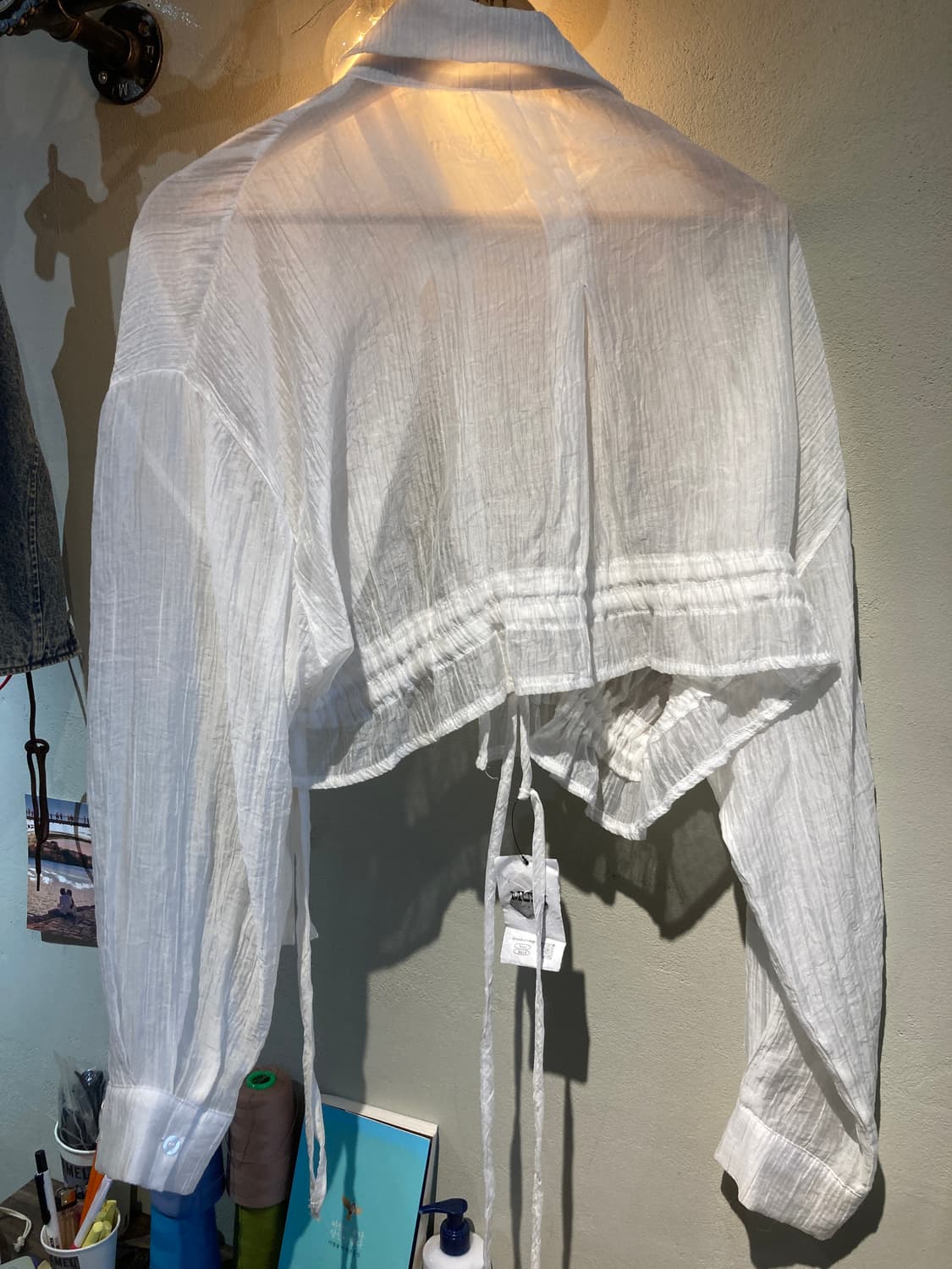 크롭 셔츠 상품이미지2