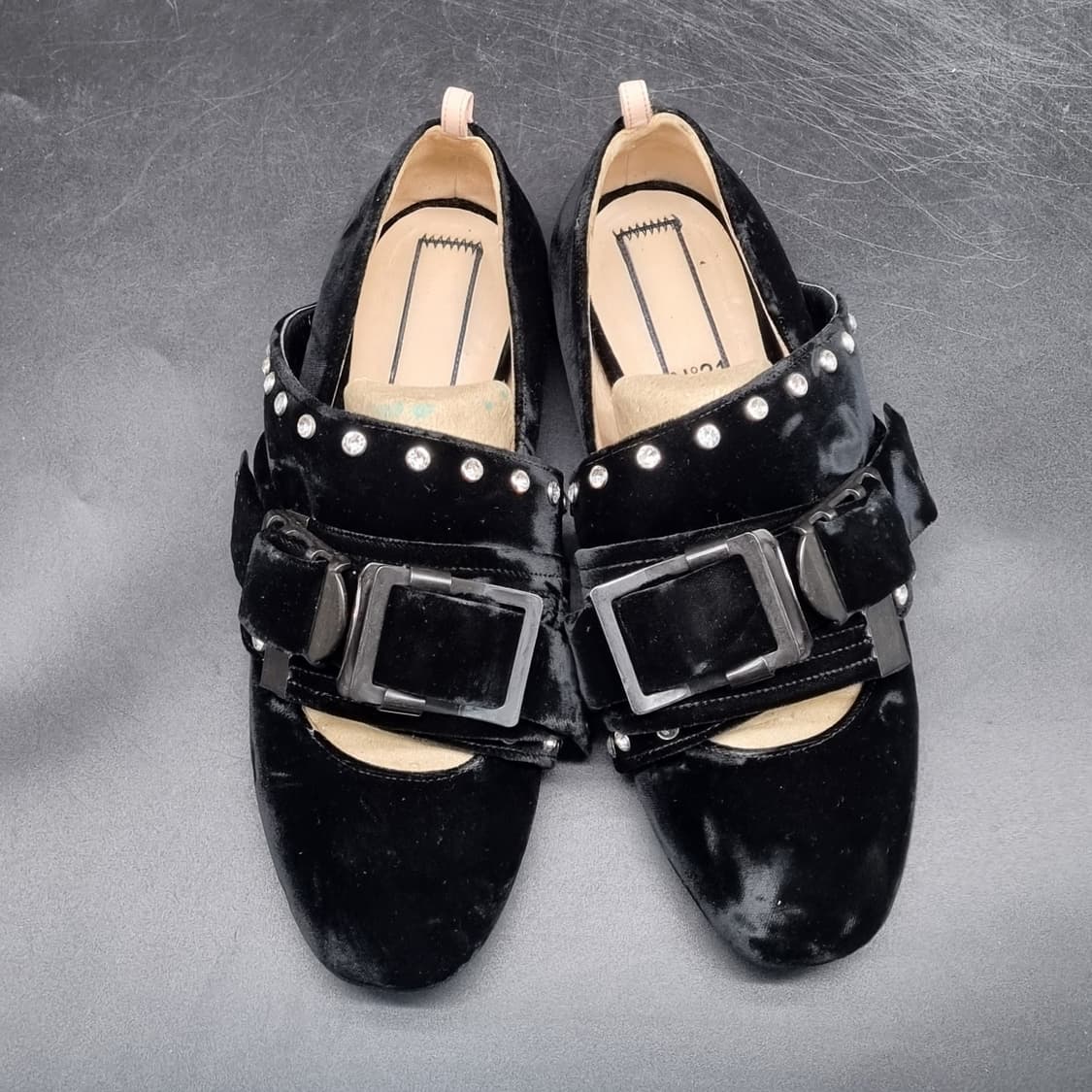 N21 벨벳 여성플랫슈즈36 220 상품이미지3