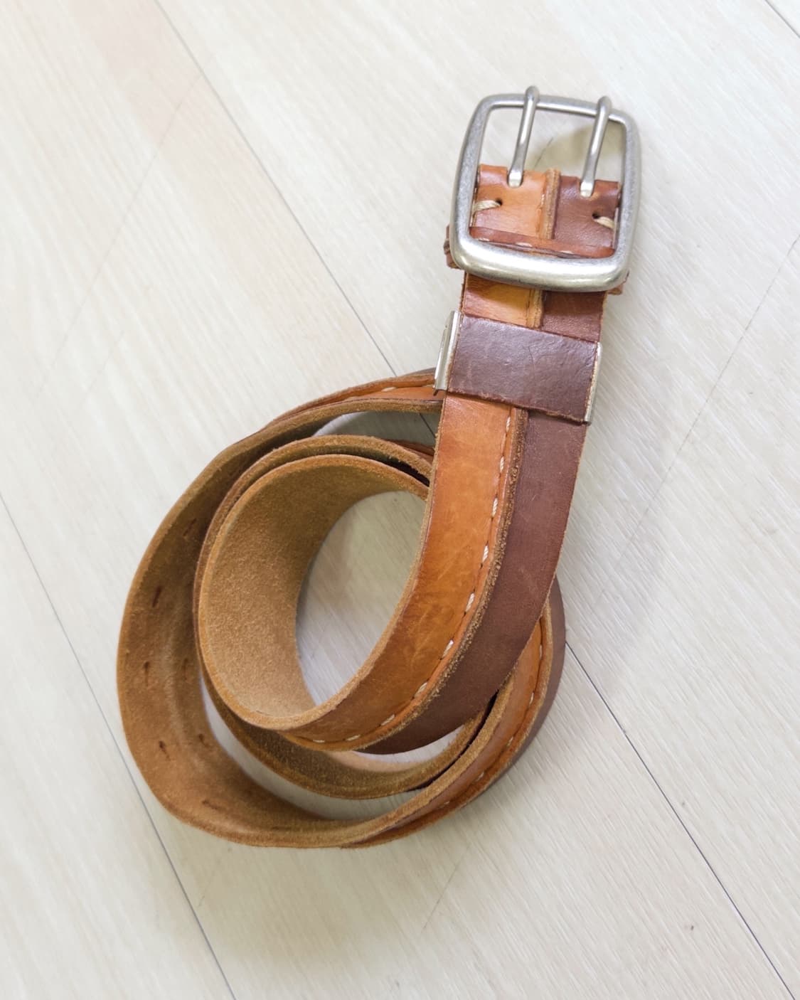 [vtg] two hole leather belt 상품이미지1