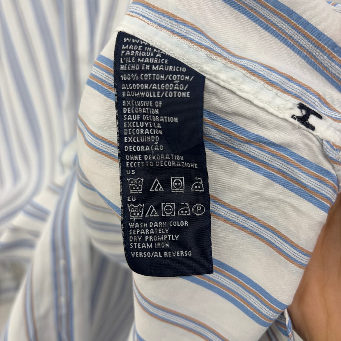 타미힐피거 스트라이프 셔츠 남성XL 상품이미지5