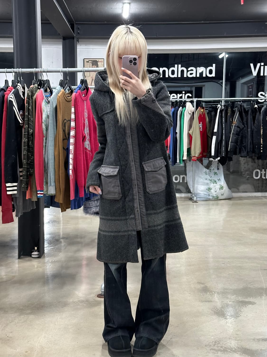 히스테릭 글래머 울 롱코트 상품이미지2