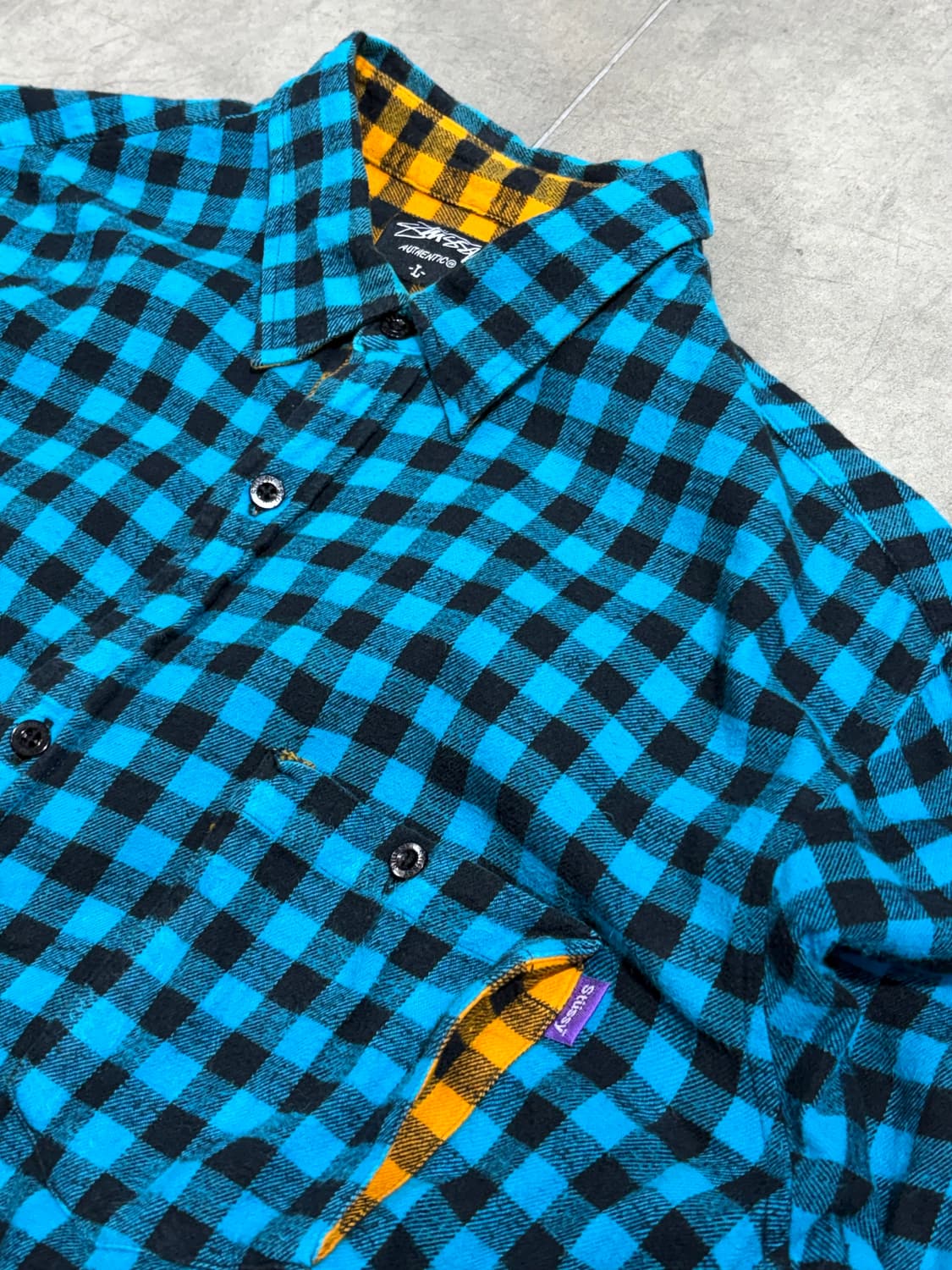 00s 스투시 헤비 플란넬 긴팔셔츠 상품이미지1