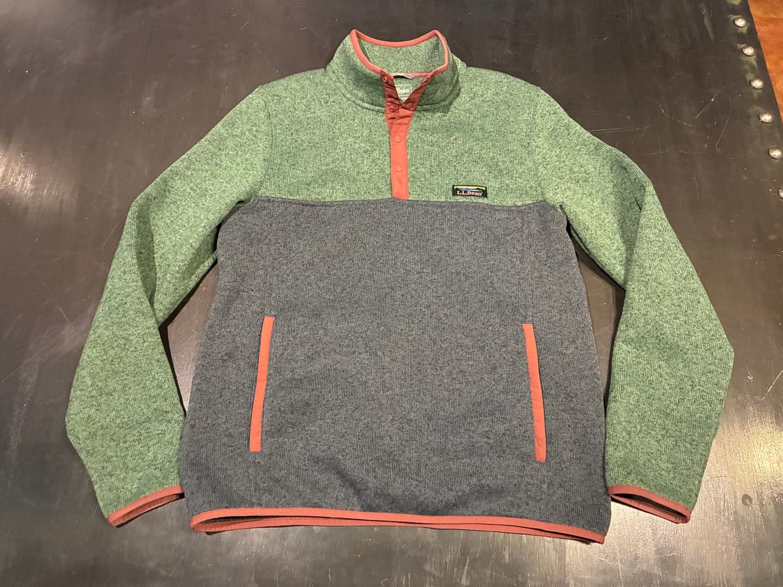 S) L.L. bean 엘엘빈 플리스 니트 스냅 플오버 신칠라 상품이미지1