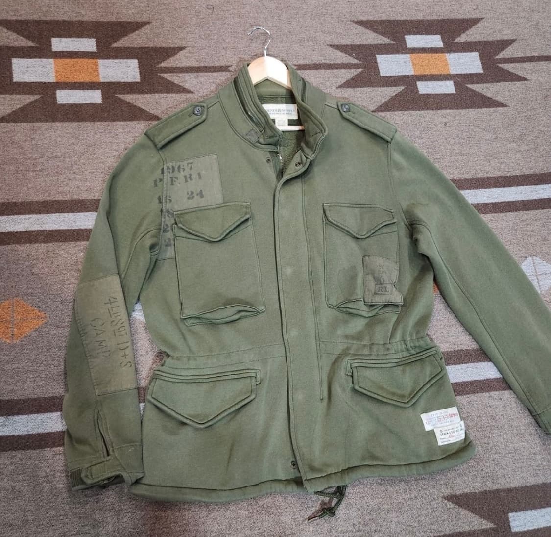 폴로 데님앤서플라이 스웻 M-65 필드 자켓 L 성조기 상품이미지1