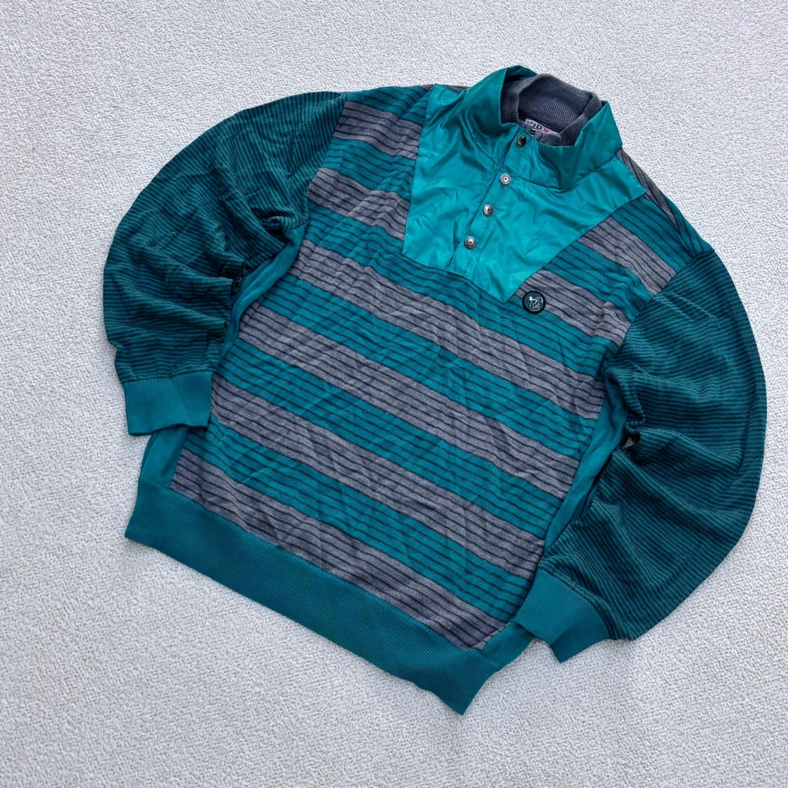 100 JDX 스트라이프 반집업 긴팔 0427E 상품이미지1