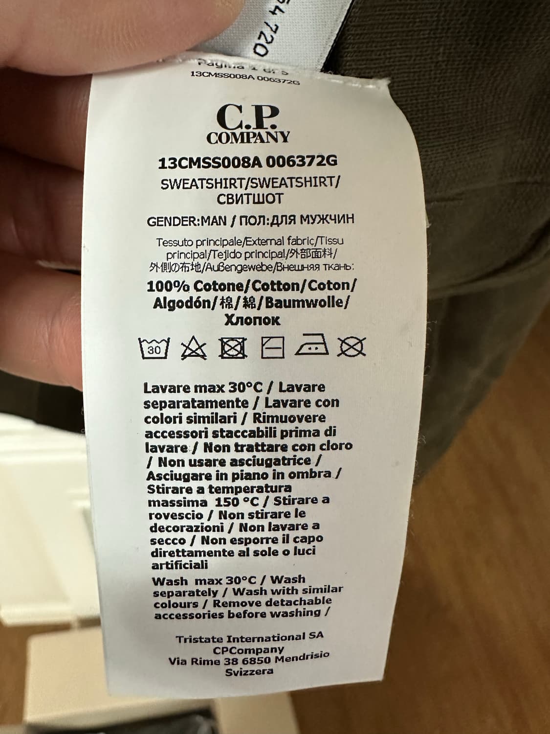 cp컴퍼니 맨투맨L 상품이미지5