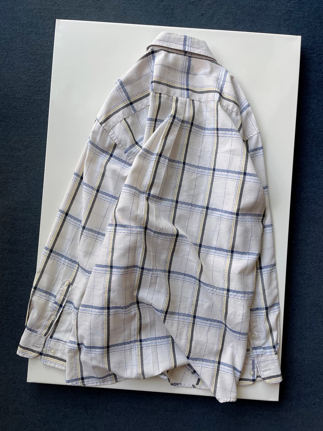 Squre check light poly L/S shi 상품이미지8