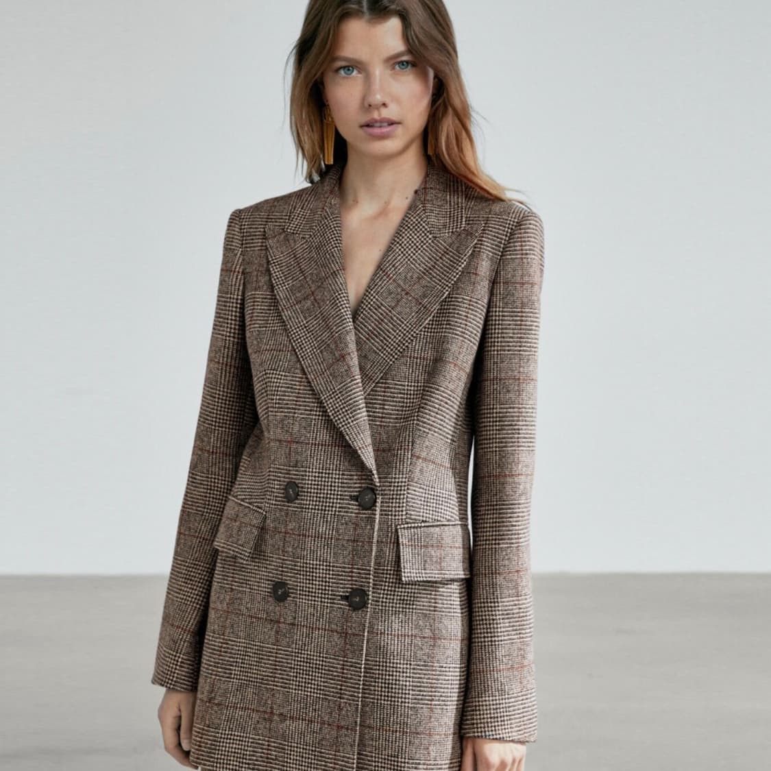 마시모두띠(Massimo Dutti) 체크 울자켓 55 상품이미지6