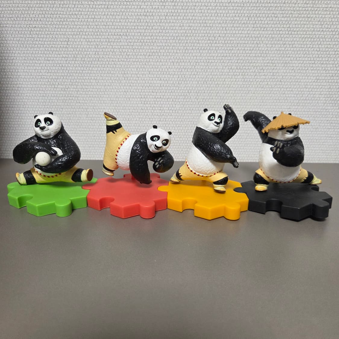 쿵푸팬더 피규어 롯데리아 프로모션 4종 세트 상품이미지1