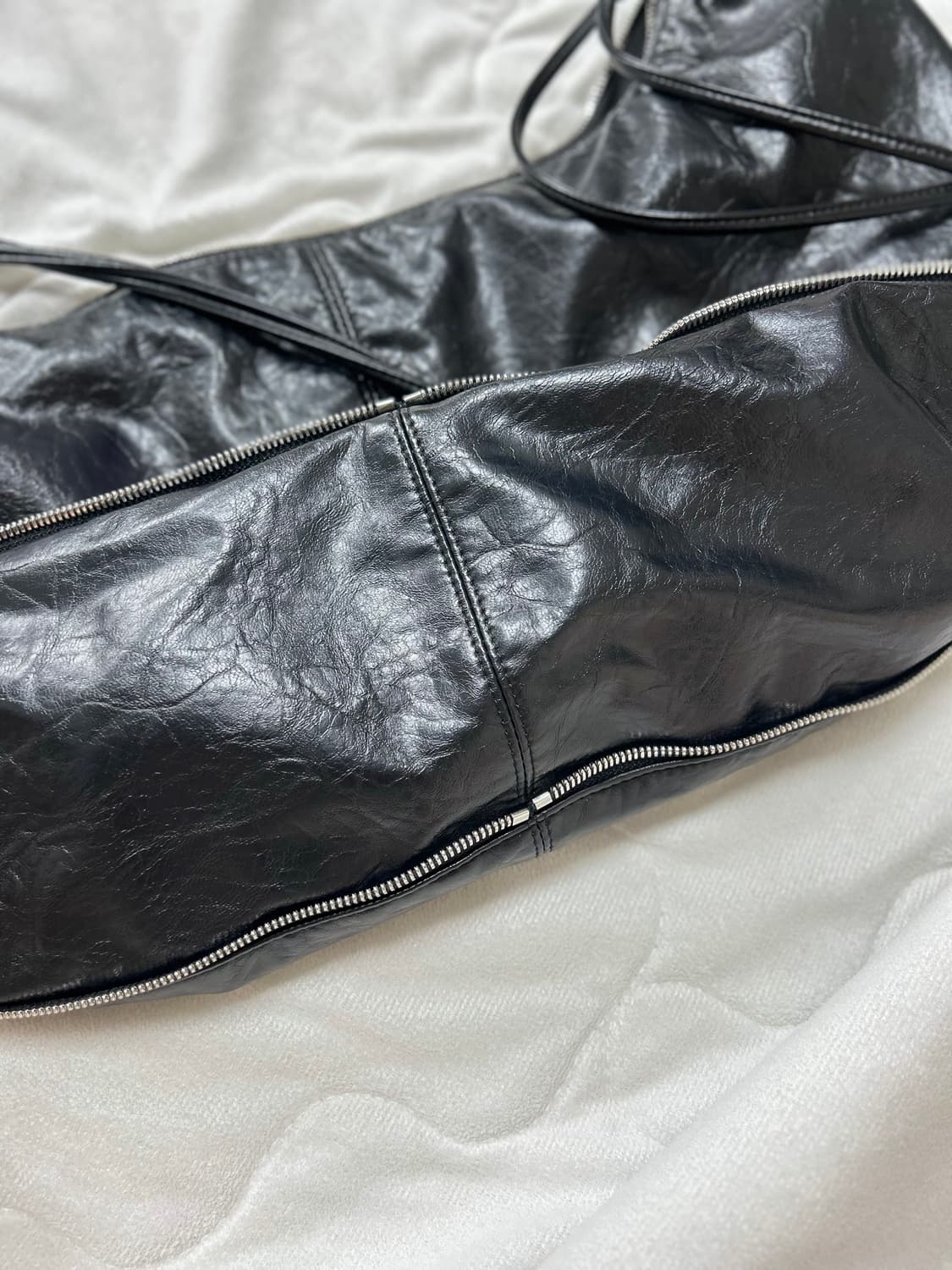 트리밍버드 Zipper Finishing Leather Hobo Bag 상품이미지4