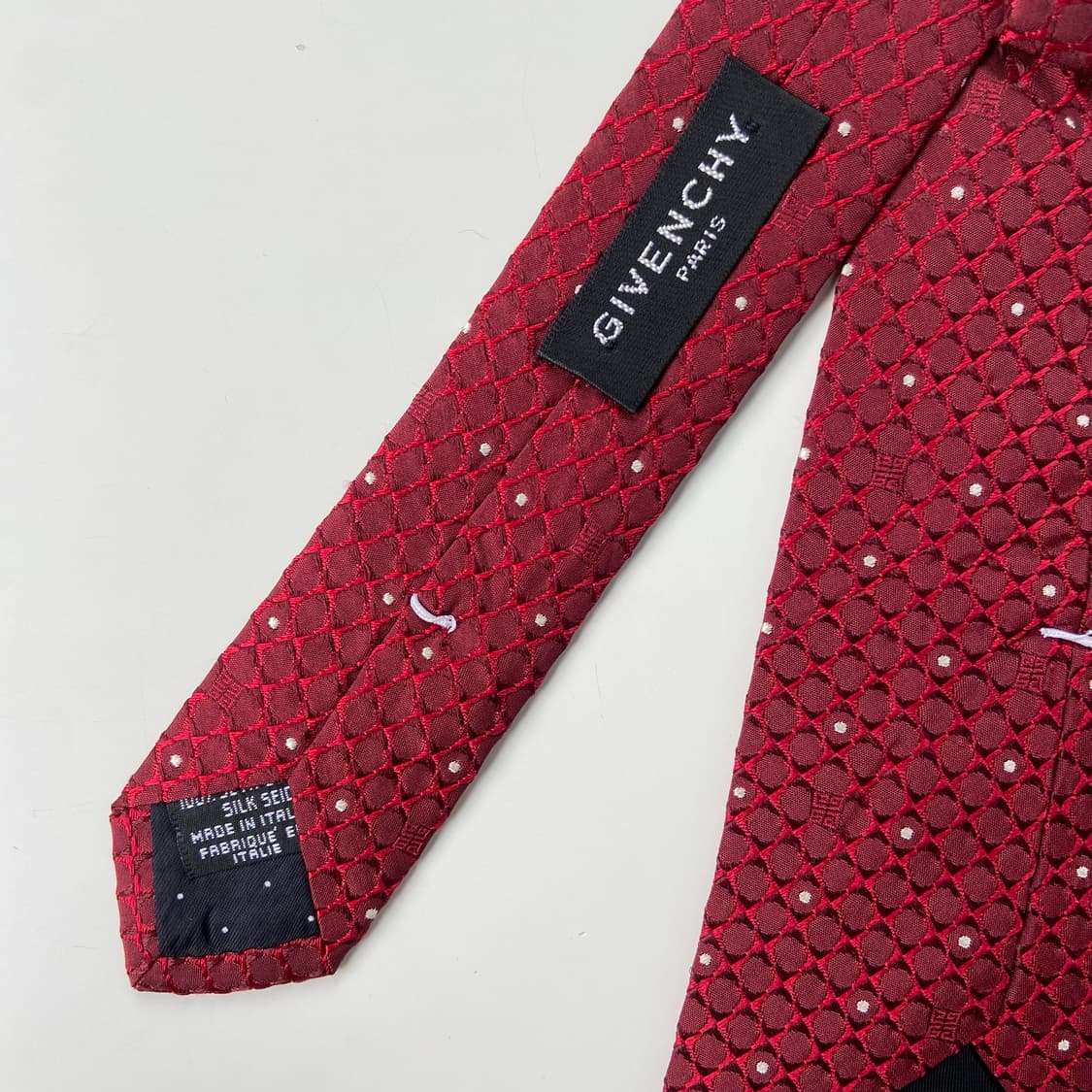 지방시 신형라벨 모노그램 정품 명품넥타이 (GIVENCHY)8.7cm 상품이미지5