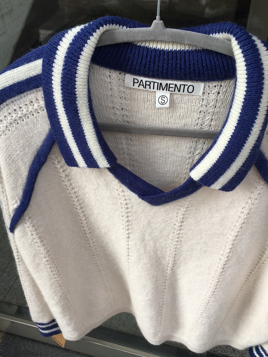 파르티멘토 스포티 니트 스웨터 아이보리  상품이미지5
