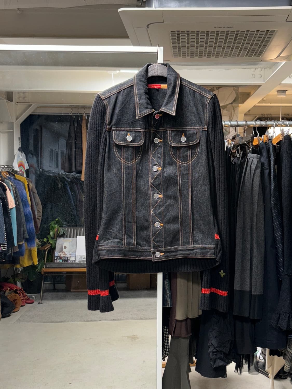 까스텔바작 니트 데님자켓  상품이미지1