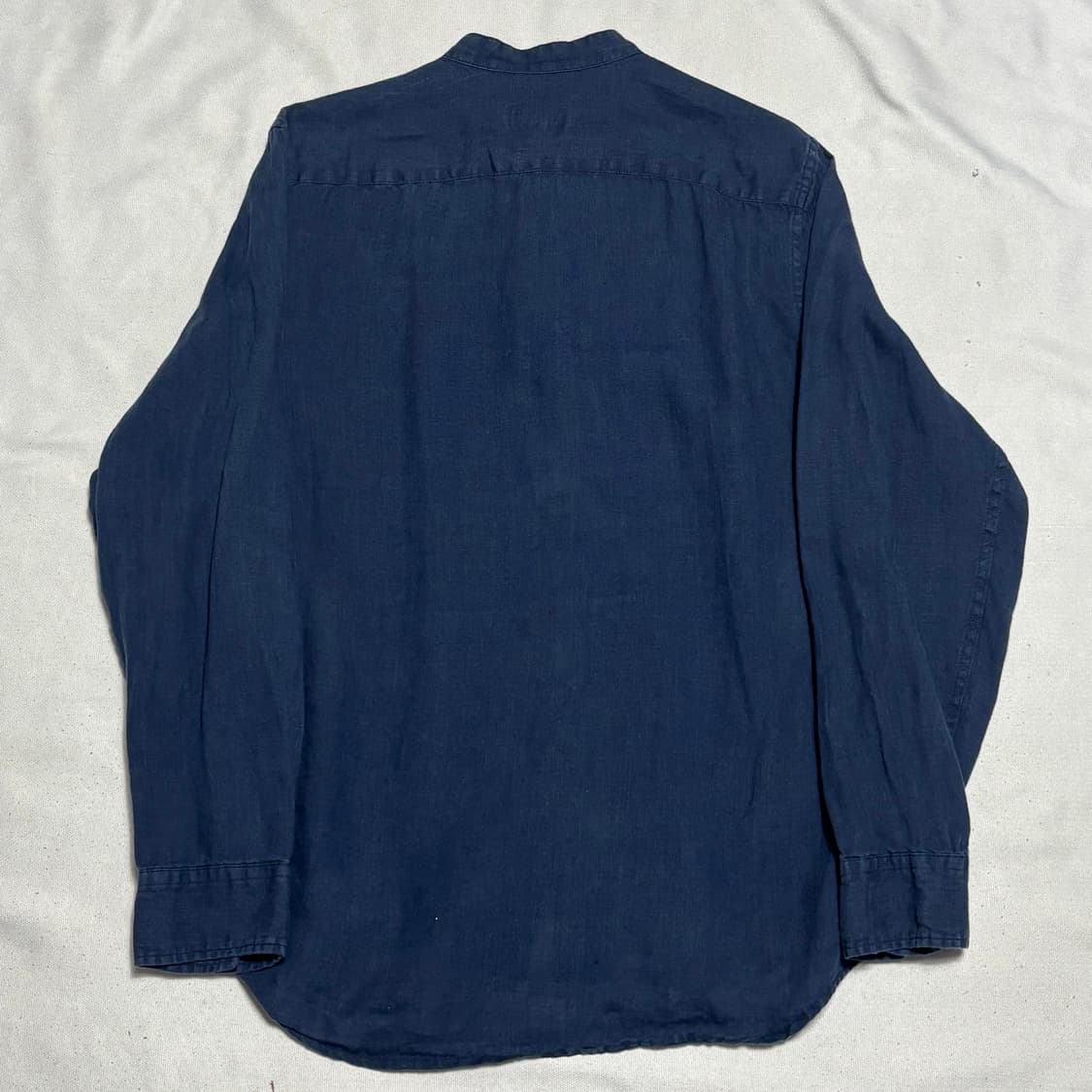 M 라코스테 슬림핏 네이비 린넨 셔츠 상품이미지3