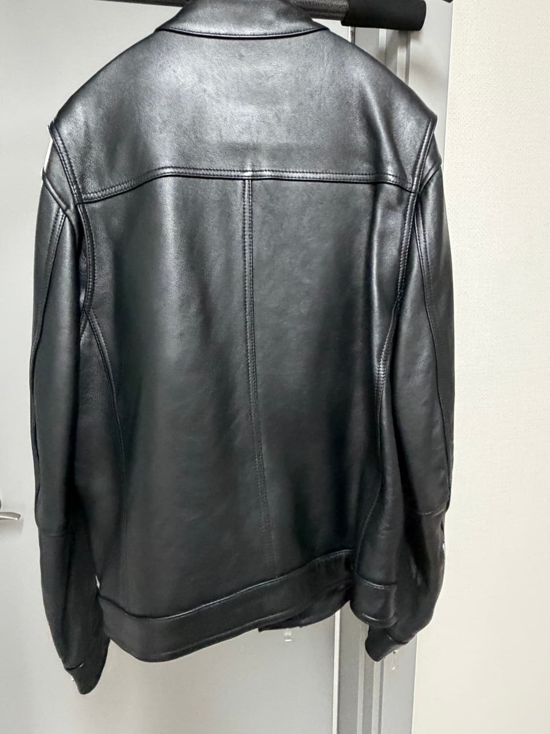 스페로네 램스킨 스퀘어 포켓 비이커 자켓 블랙 M 상품이미지3