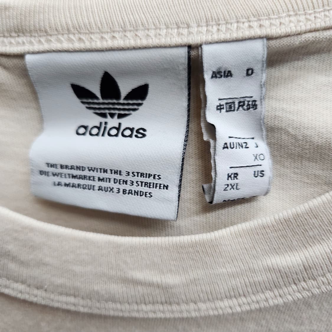 아디다스 더블로고 와펜 반팔티 2XL(L) 상품이미지5