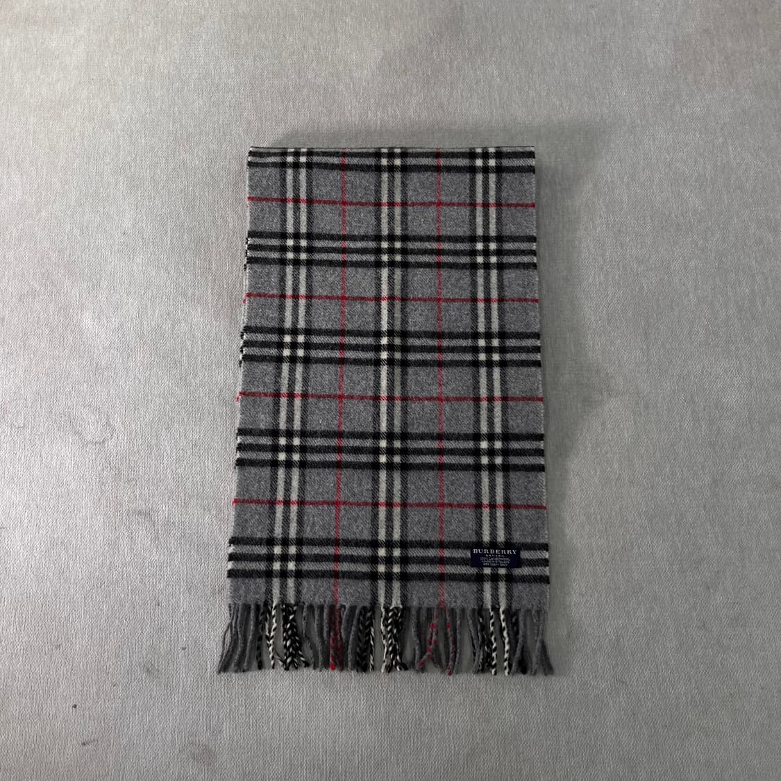 버버리 노바체크 램스울 그레이 머플러  상품이미지2